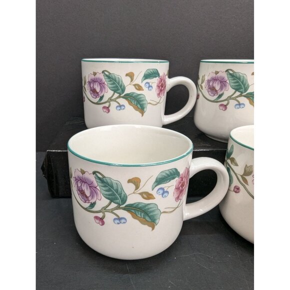 The Castlegarden Collection by Citation Floral 10 Oz Coffee Cup Set of 4 - Picture 2 of 8